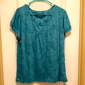 Women’s 1X Charter Club Teal Tee